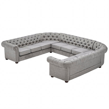 Knightsbridge Chesterfield 11-Seat Sectional by iNSPIRE Q Artisan