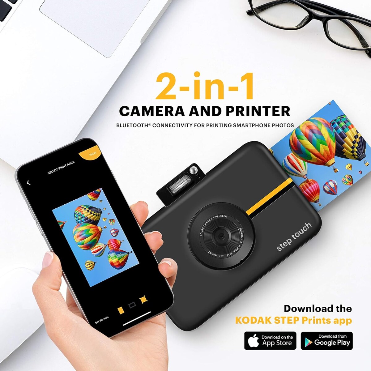 Kodak Step Touch 13MP Digital Instant Print Camera W/3.5" LCD Touchscreen
