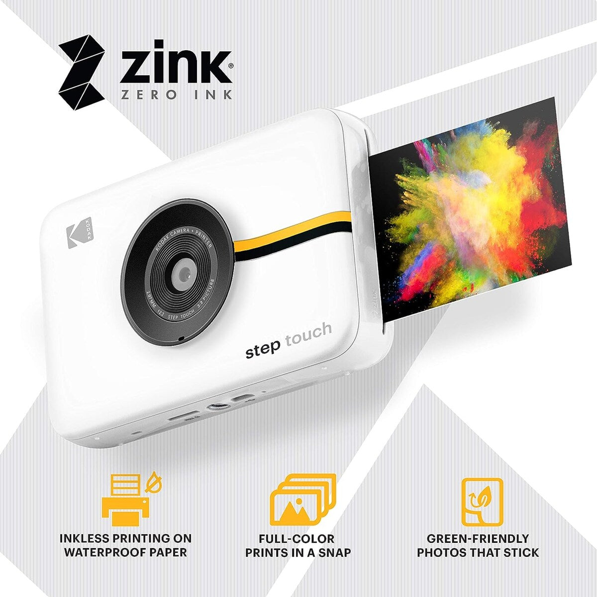 Kodak Step Touch 13MP Digital Instant Print Camera W/3.5" LCD Touchscreen