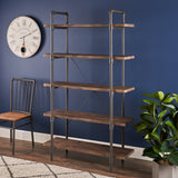 Kodiak 5-shelf Faux Wood Bookcase by Christopher Knight Home - 41.25" W x 15.25" D x 70.00" H