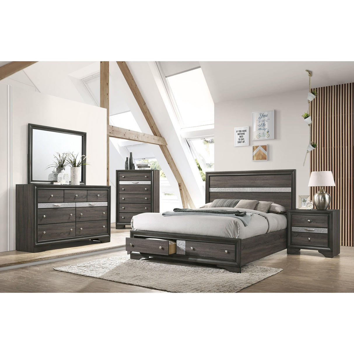 Kontos 2-Drawer Platform Bed