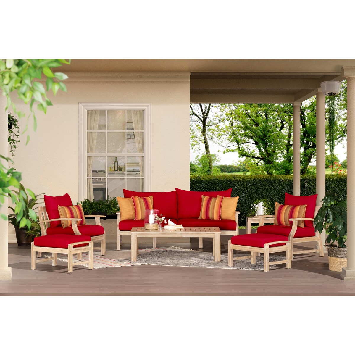 Kooper 7 Piece Sunbrella Outdoor Patio Sofa & Club Chair Set