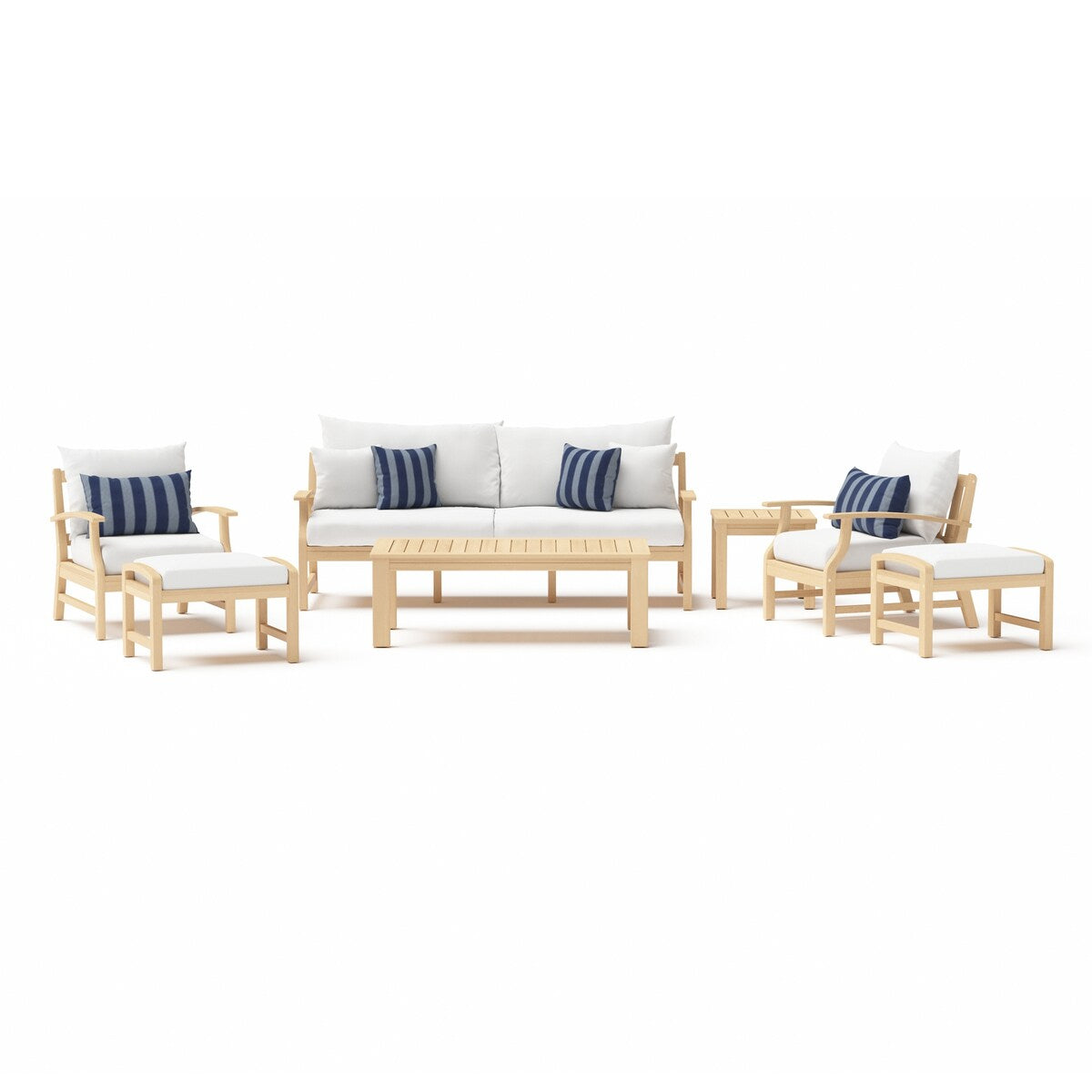 Kooper 7 Piece Sunbrella Outdoor Patio Sofa & Club Chair Set