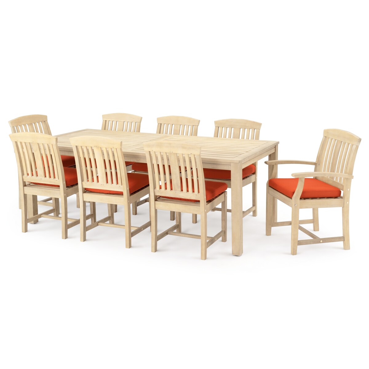 Kooper 9 Piece Sunbrella Outdoor Patio Dining Set