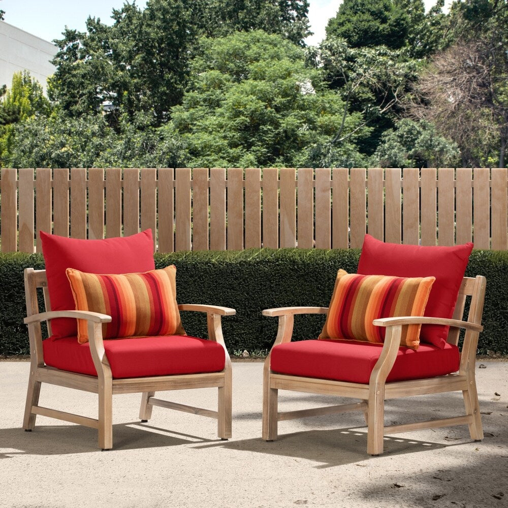 Kooper Club Chairs in Sunset Red by RST Brands