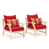 Kooper Club Chairs in Sunset Red by RST Brands