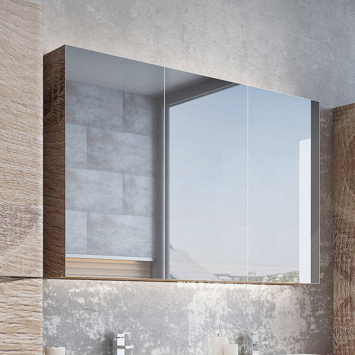 Koozzo Wall-Mounted Single Bathroom Vanity Set