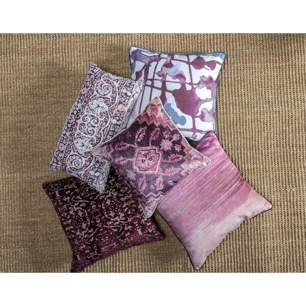 Kosas Home Cabernet 100% Cotton 22-inch Throw Pillow