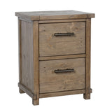 Kosas Home Kasey Desert Pine Handcrafted 2-drawer Filing Cabinet