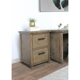 Kosas Home Kasey Desert Pine Handcrafted 2-drawer Filing Cabinet