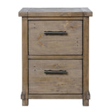 Kosas Home Kasey Desert Pine Handcrafted 2-drawer Filing Cabinet