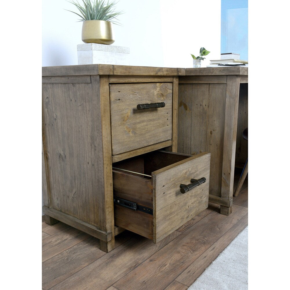 Kosas Home Kasey Desert Pine Handcrafted 2-drawer Filing Cabinet