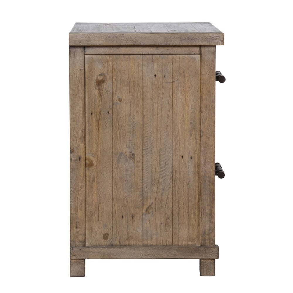 Kosas Home Kasey Desert Pine Handcrafted 2-drawer Filing Cabinet