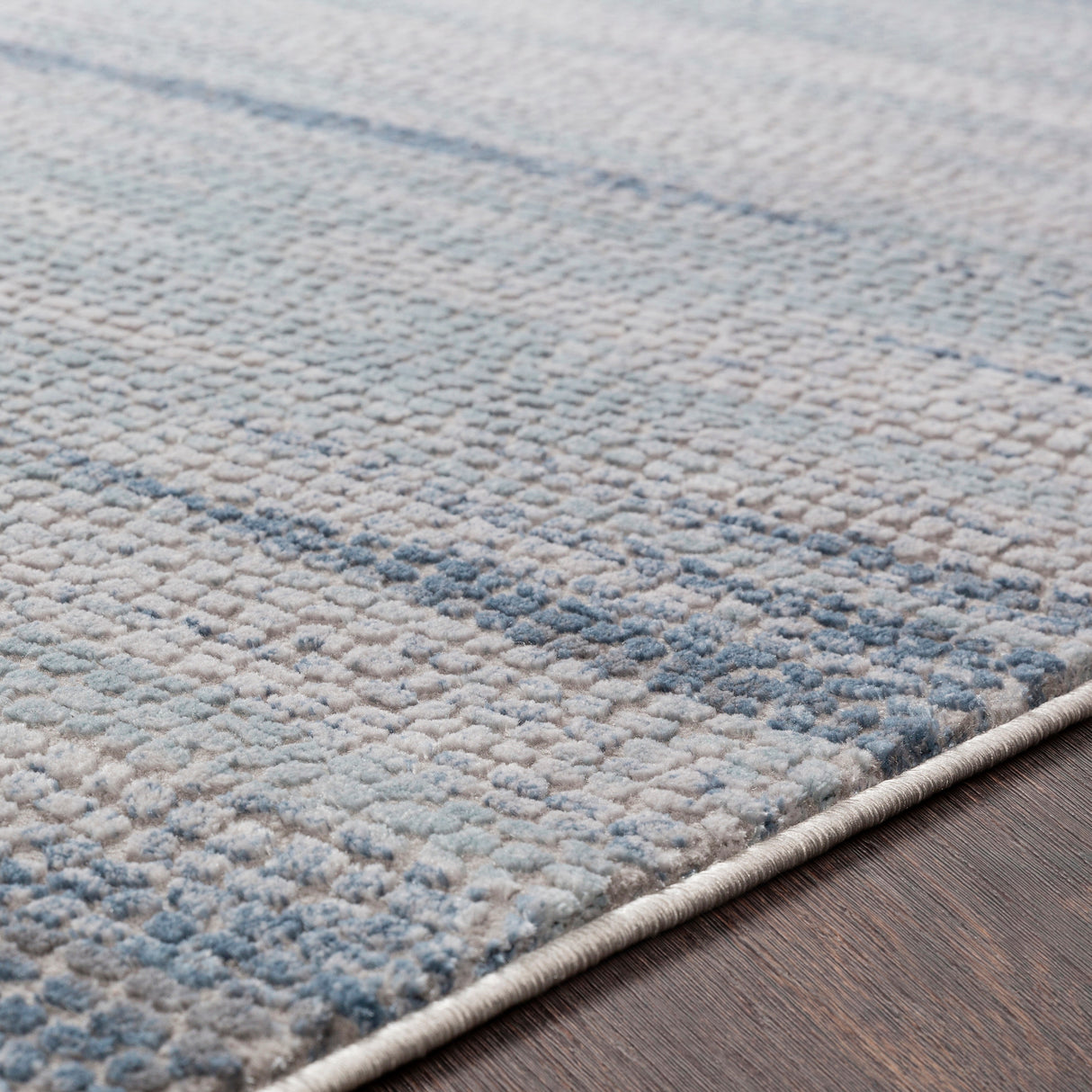 Kota Navy & Grey Modern Abstract Area Rug - 5'3" x 7'3"