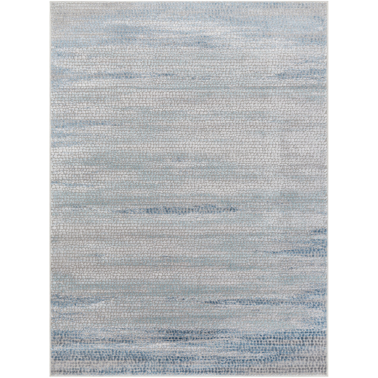 Kota Navy & Grey Modern Abstract Area Rug - 5'3" x 7'3"