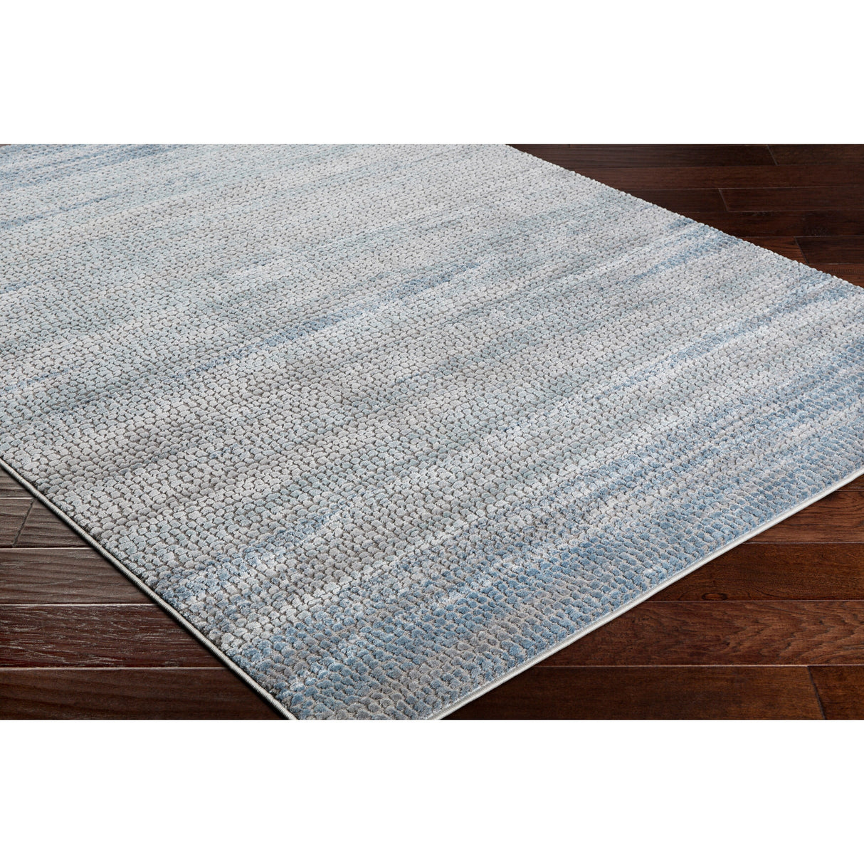 Kota Navy & Grey Modern Abstract Area Rug - 5'3" x 7'3"