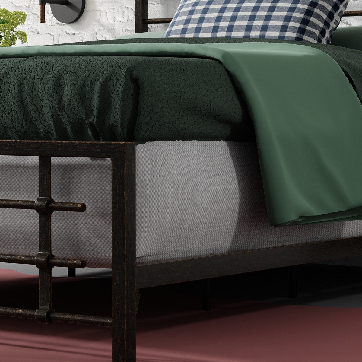 Kotter Home Industrial Modern Metal / Iron Bed