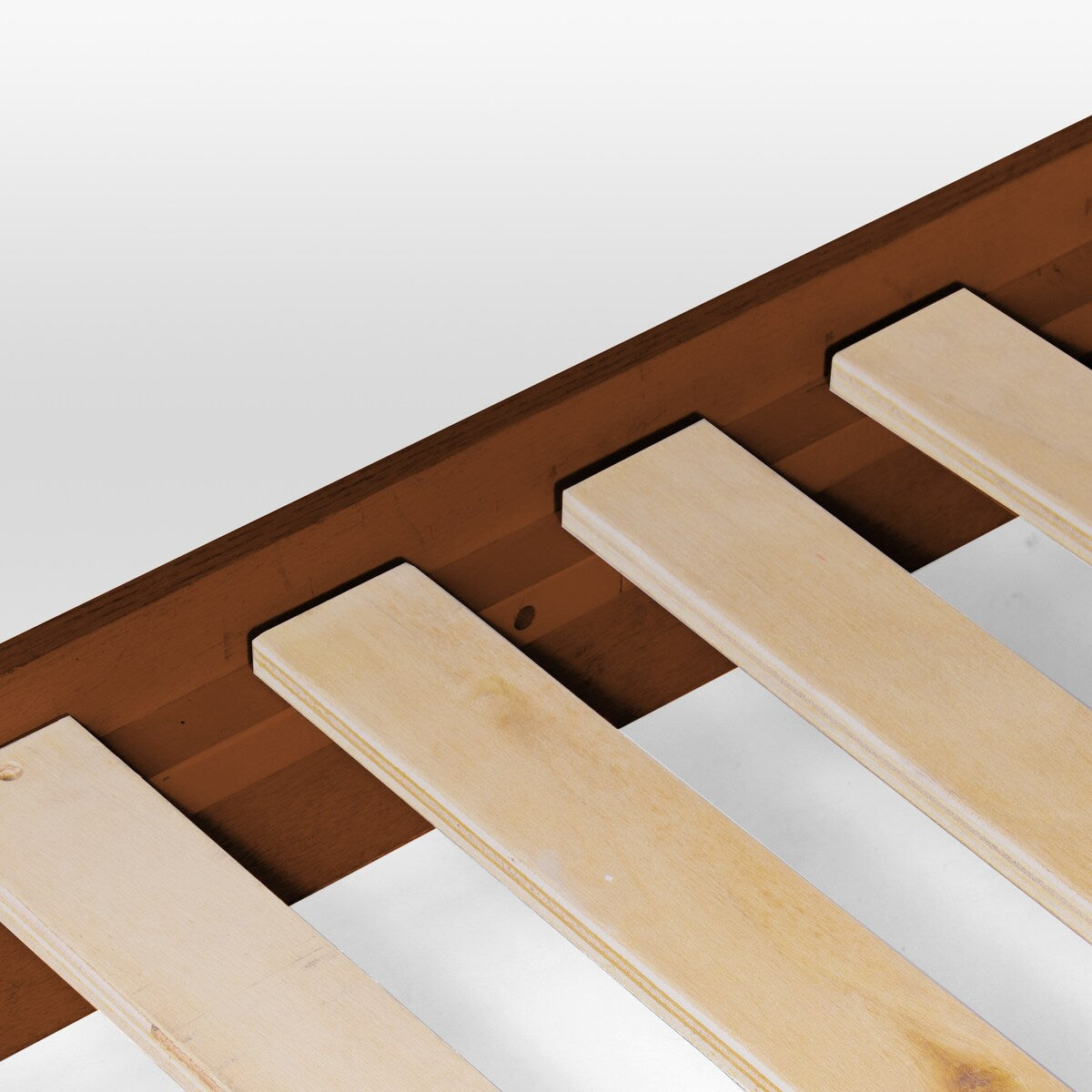 Kotter Home Wood Chevron Bed Frame with Headboard