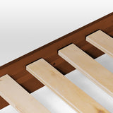 Kotter Home Wood Chevron Bed Frame with Headboard