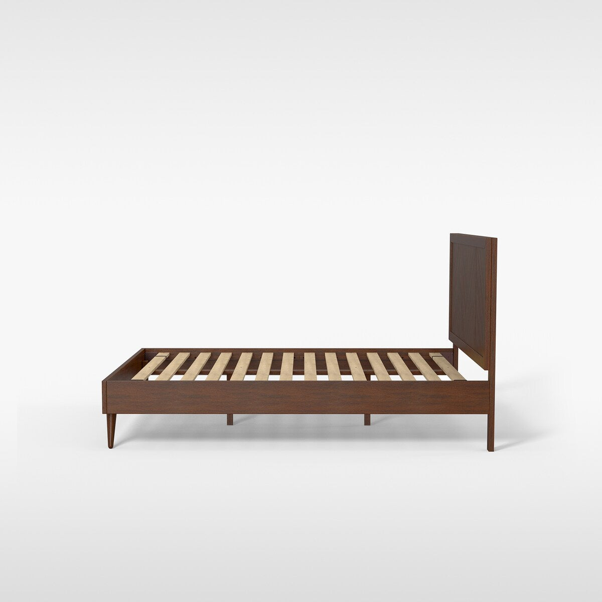 Kotter Home Wood Chevron Bed Frame with Headboard