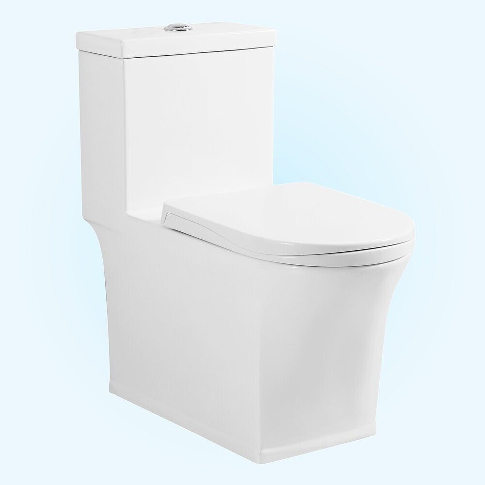 Kotys "Cotton White Collection" One Piece Vitreous China Toilet