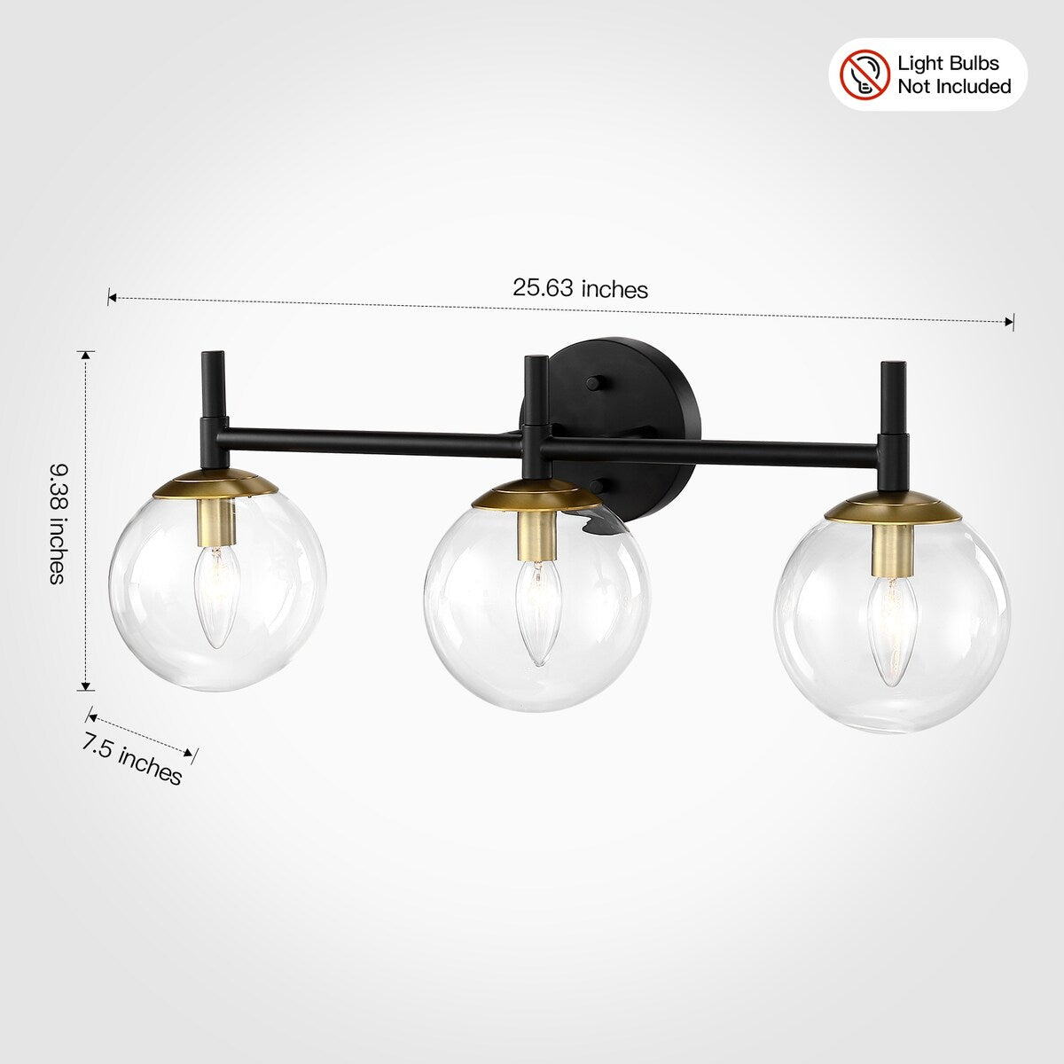 Kreios Candlelight Vanity Light 3-Light