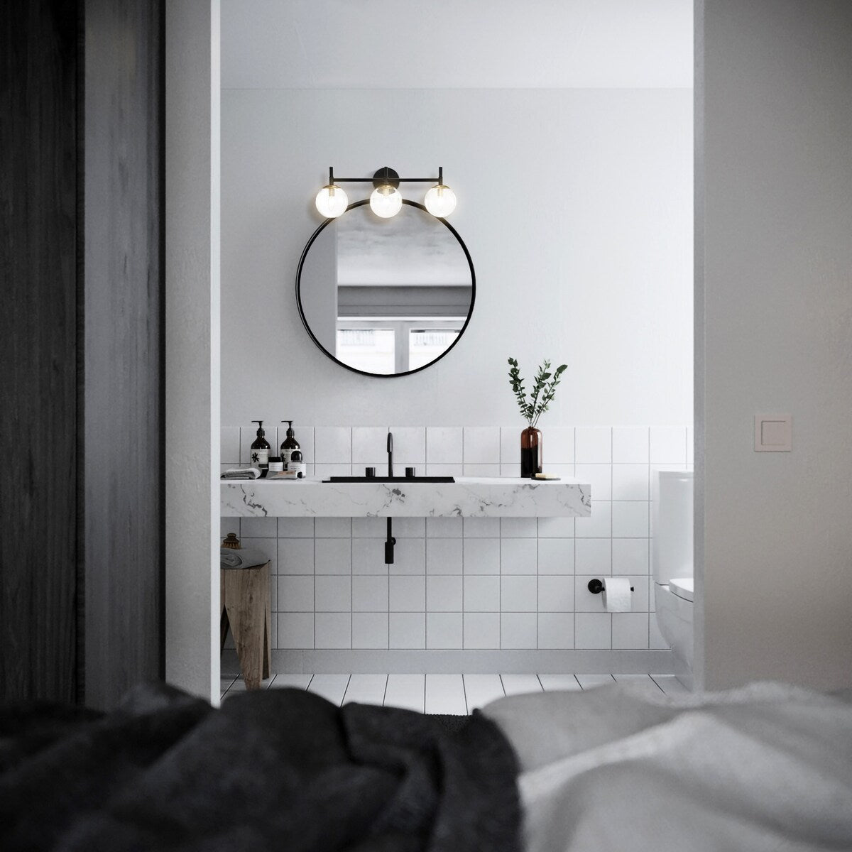 Kreios Candlelight Vanity Light 3-Light
