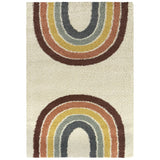 Mod-Tod Kristina Kids Rainbow Shag Area Rug