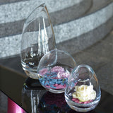 Krosno Handmade Clear Glass 7-inch Annika Round Vase