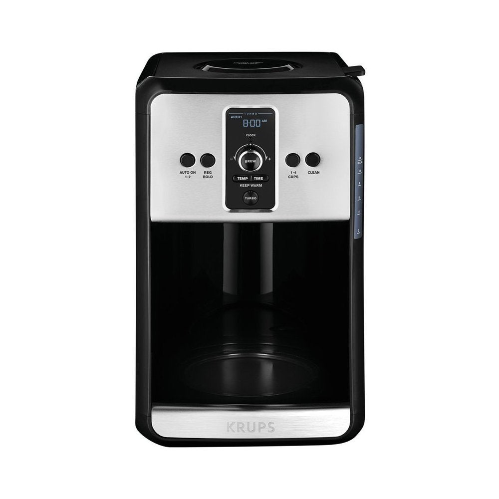 Krups Savoy Turbo EC411 12-Cup Programmable Coffee Maker + Mug and Spoon Set