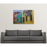 Krzysztof Dydynski Premium Thick-Wrap Canvas entitled Colorful buildings, Ciudad Bolivar, Venezuela