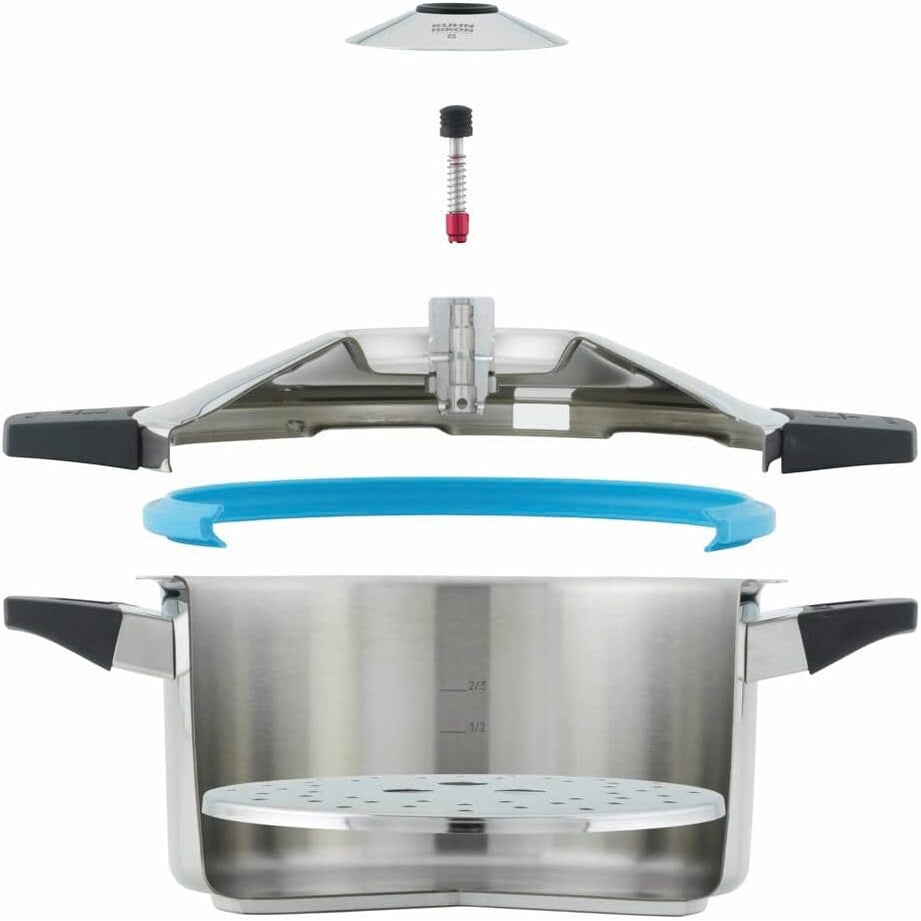 Kuhn Rikon Duromatic Inox 6.0 Liters 24cm Pressure Cooker With Side Grips