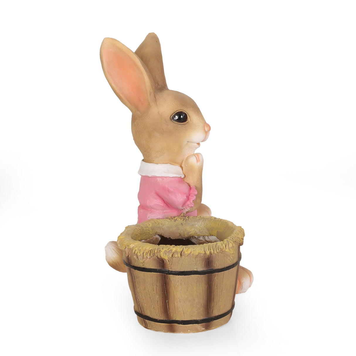 Kuhrs Outdoor Decorative Rabbit Planter by Christopher Knight Home - 15.00" L x 11.25" W x 19.75" H