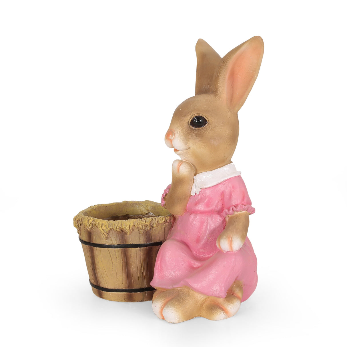 Kuhrs Outdoor Decorative Rabbit Planter by Christopher Knight Home - 15.00" L x 11.25" W x 19.75" H