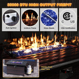 Kullavik 14 Pieces Outdoor Patio Furniture Set with Fire Pit Table