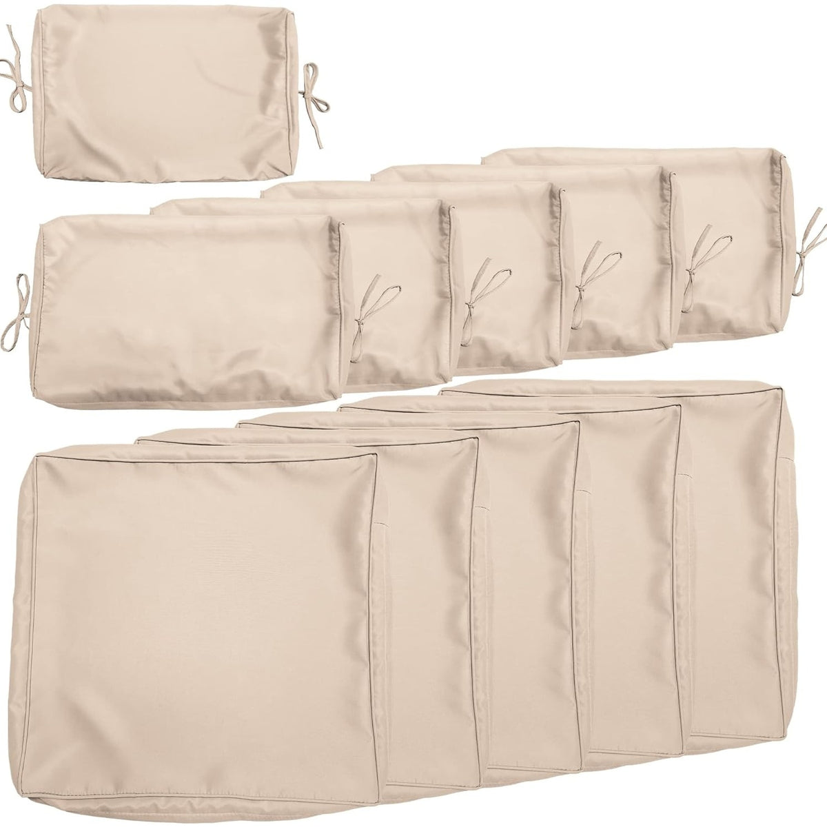 Kullavik Outdoor Patio Cushion Covers Replacement w/5 Seat Cushion Cov