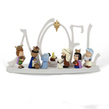 Kurt Adler 10-Inch Battery-Operated LED Peanuts Lighted Nativity Scene