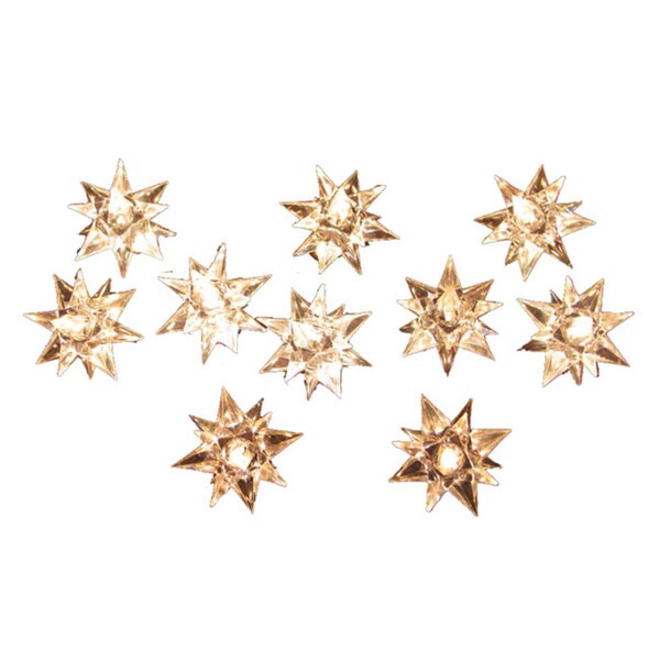 Kurt Adler 10-Light Green/Clear Diamond Star Light Set