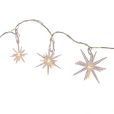 Kurt Adler 10-Light Warm White Twinkle LED 3D Star Light Set
