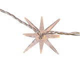 Kurt Adler 10-Light Warm White Twinkle LED 3D Star Light Set