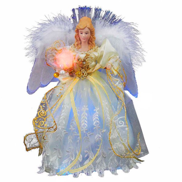 Kurt Adler 12-Inch LED Angel Treetop