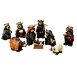 Kurt Adler 4-Inch Resin Nativity Bear Set of 9 Pieces