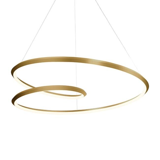 Kuzco Lighting PD22339VB LED Pendant Ampersand Vintage Brass - Exact Size