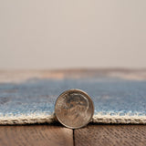 Kyler Machine Washable Beige and Blue Watercolor Area Rug