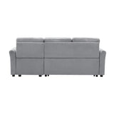 Modern L-Shape 3 Seat Sectional Sofa with Storage