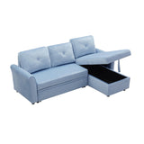 Modern L-Shape 3 Seat Sectional Sofa with Storage
