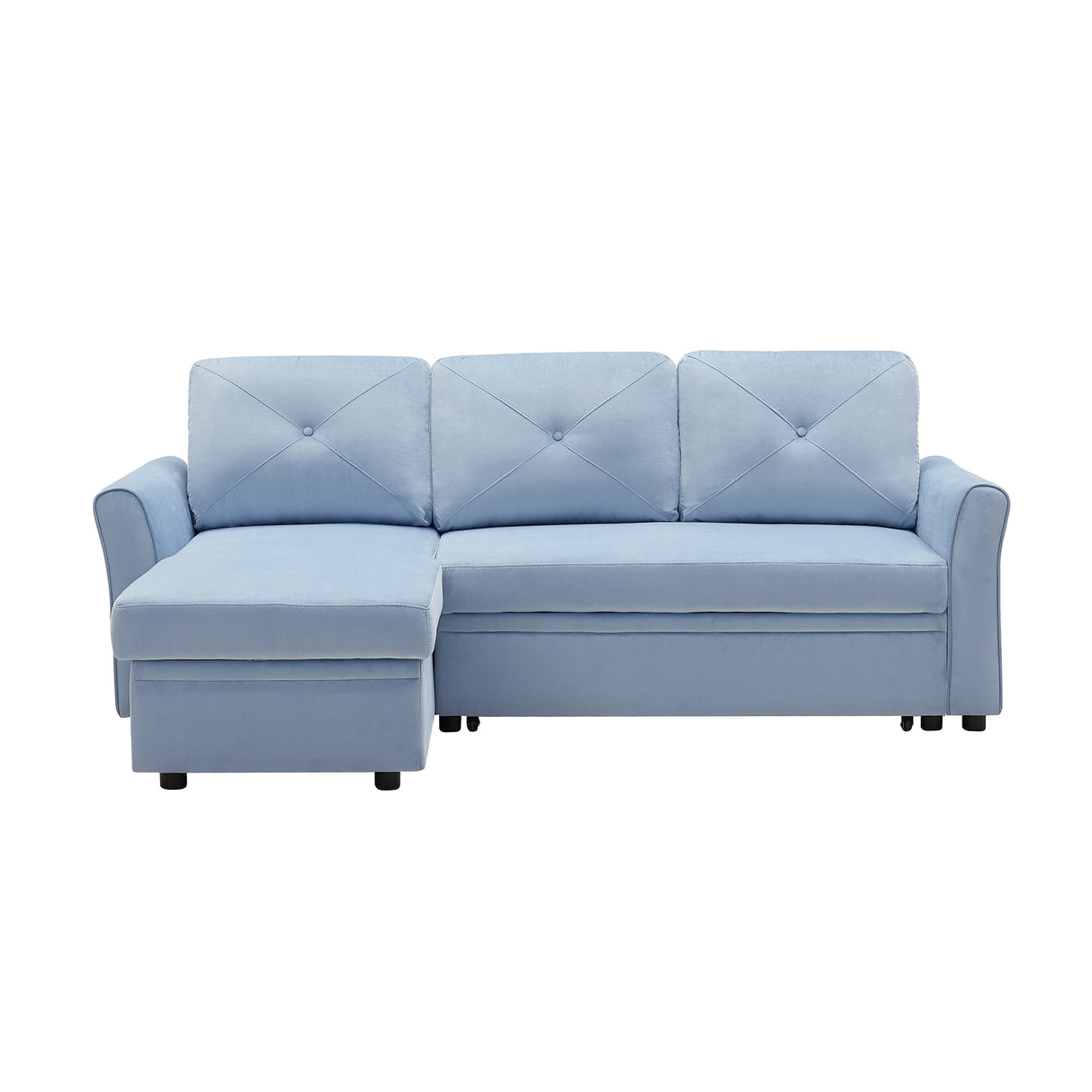 Modern L-Shape 3 Seat Sectional Sofa with Storage
