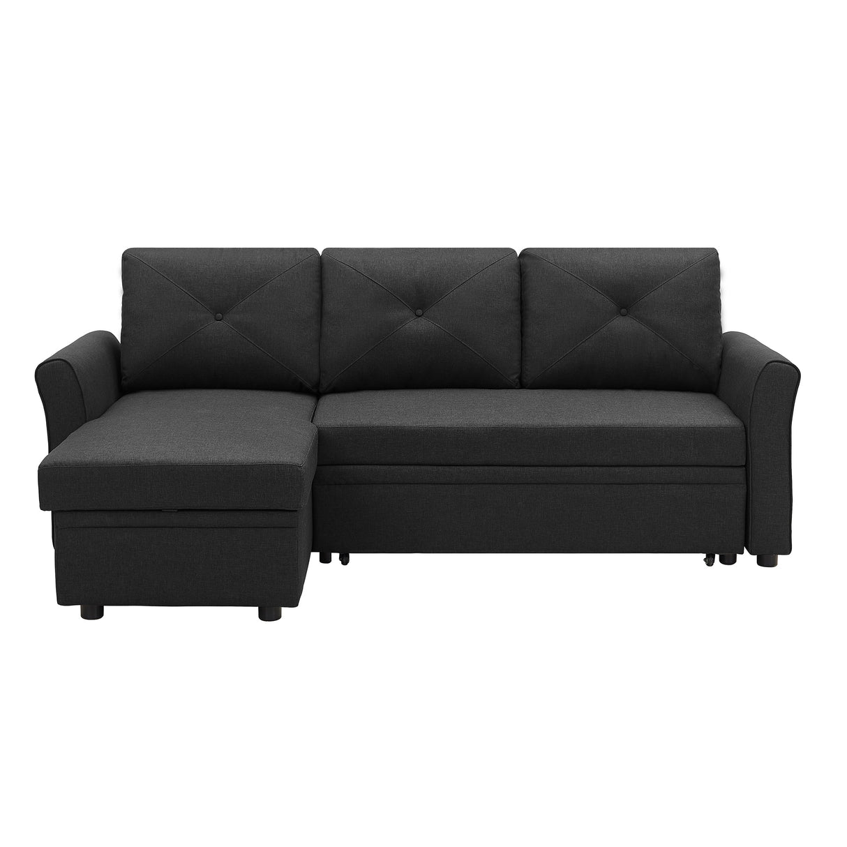 Modern L-Shape 3 Seat Sectional Sofa with Storage