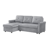 Modern L-Shape 3 Seat Sectional Sofa with Storage