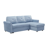 Modern L-Shape 3 Seat Sectional Sofa with Storage